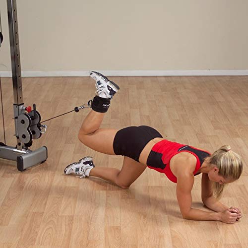 Ankle Straps for Cable Machines Padded Ankle Cuffs (Pair) - for Legs, Glutes, Abs and Hip Workouts Fits Women & Men - Fully Adjustable & Breathable Ankle Strap Set Black - BeesActive Australia