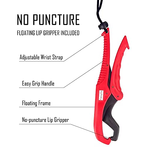 Fishing Pliers with Floating Lip Grip,Aluminum Fishing Pliers, Stainless Steel Hook Removers Pliers, Multi-Function Fishing Tools (RED) Red - BeesActive Australia