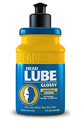 HeadBlade HeadLube Glossy Aftershave Moisturizer Lotion for Men - 5 oz (3 Pack) - Leaves Head Shiny and Grease-Free 5 Fl Oz (Pack of 3) - BeesActive Australia