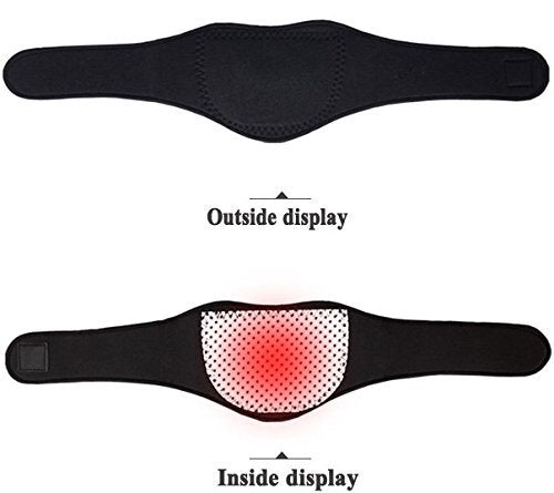 Neck Support Brace Self Heating Magnets Natural Healing Chronic Pain Headaches (Black) Black - BeesActive Australia