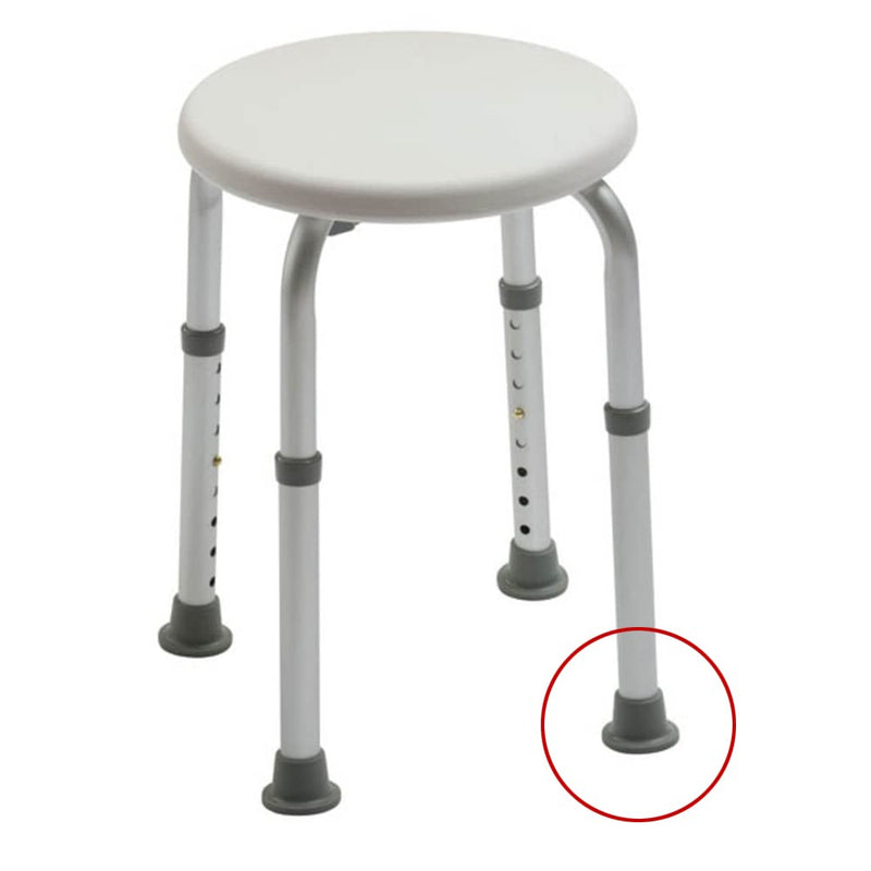 Qty: 4x Replacement Large Based 19mm (3/4") Ferrules for Bath & Shower Stools - by Lifeswonderful - BeesActive Australia