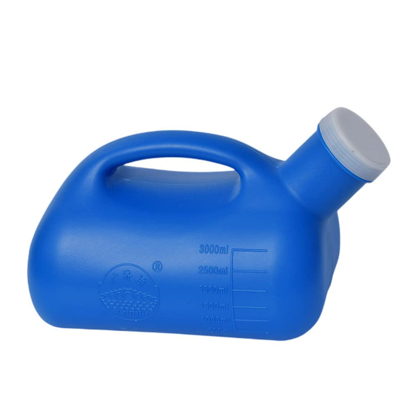 YUMSUM 3000ML Large Male Urinal Portable Mens Potty Pee Bottle Collector Travel Toilet (Blue) Blue - BeesActive Australia