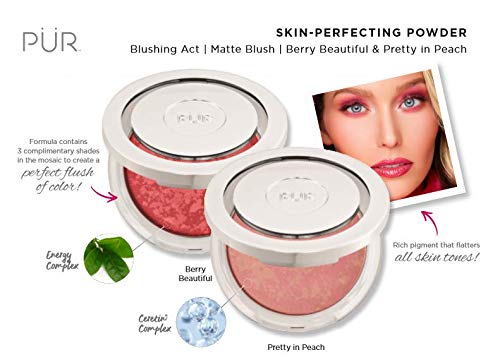 PÜR Blushing Act Skin Perfecting Powder in Pretty in Peach - BeesActive Australia