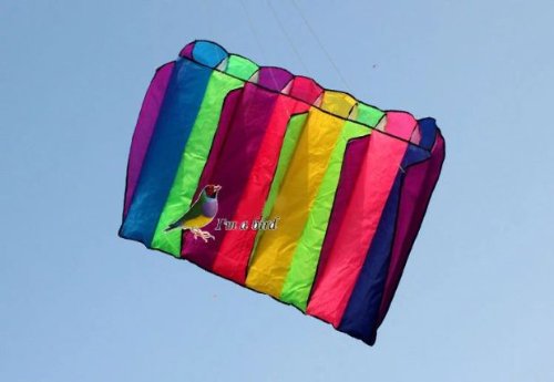 [AUSTRALIA] - L.W. Eye Catching 8 Hole Single Line Control Parachute Parafoil Foil Kite Outdoor Beach Garden Playground Fun 