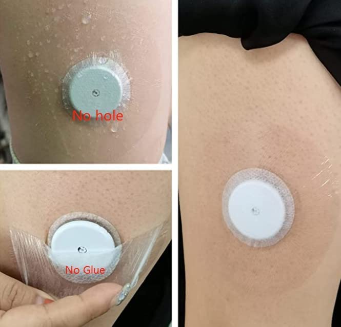 Freestyle Libre Sensor Covers 40Pack Waterproof Libre 1 2 3 Sensor Patches-Transparent CGM Patches Without Glue in The Center-Enlite-Guardian-Freestyle Libre 14 Day Sensor Patches 40 Count (Pack of 1) Pink - BeesActive Australia