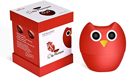 Full Lip Plumper - MEXITOP NANA Owl Soft Silicone Lip Enhancer Plumper Pump Device Natural Fuller Thicker and Sexy Quick Lip Enhancement Plumping Tool (Single & Double Lobed Style Included) - BeesActive Australia