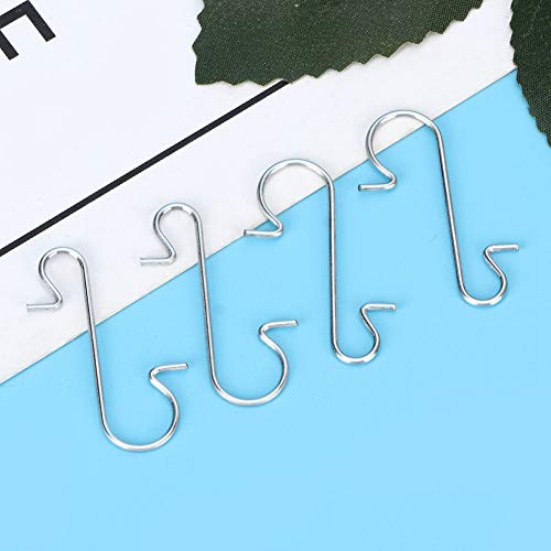 Hooks,Mini 1 Inch S Hooks, Metal Hangers Hanging Hooks Multi-Purpose Metal S-Shaped Hooks for DIY Crafts Decoration, Pack of 100(White) White - BeesActive Australia