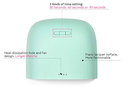 Rolabling 48W LED UV Nail Dryer Gel Nail Lamp with Automatic Sensor Nail Art Tools with 30S/60s/90s Timer Setting for All Manicure Gel Nail Polish Fingernail & Toenail Gel (G-110V) G-110V - BeesActive Australia