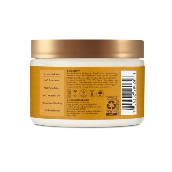 SheaMoisture Raw Shea Butter silicone and sulphate free hair mask Deep Hair Treatment Mask for dry, damaged or transitioning hair 326 ml - BeesActive Australia