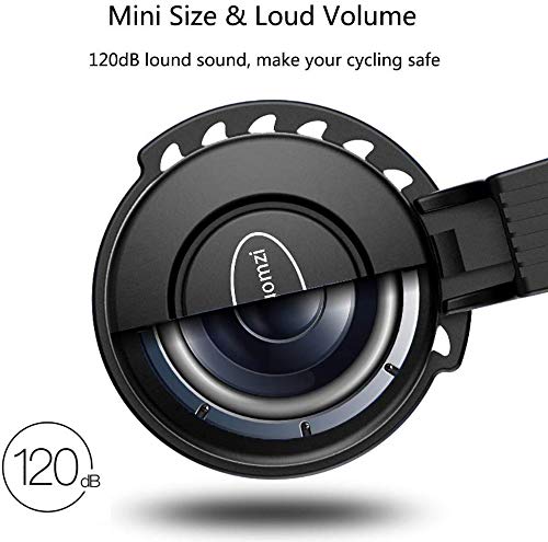 Ytuomzi Electric Bike Horn USB Rechargeable Bicycle Bell 120 db Invisible Cycling Alarm Loud Horn Waterproof 3 Modes Alert Ring for Mountain/Road Bike Scooters Handlebar 22-31.8mm Black - BeesActive Australia