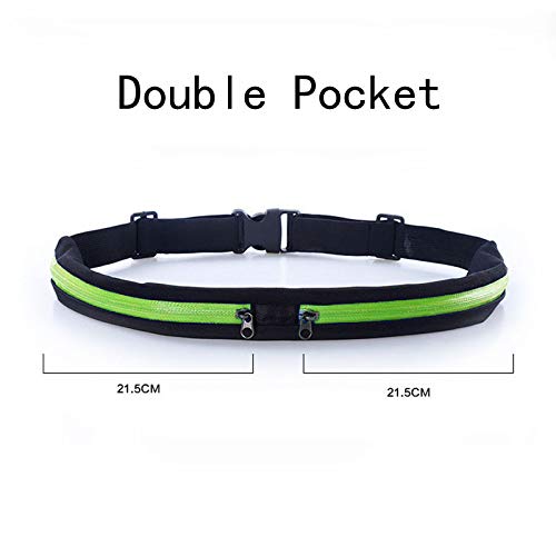 Limiwulw Waist Pack Bag Fanny Pack Hands Free Way to Carry Phone Passport Keys ID Money & Everyday Essentials - Adjustable Water Resistant Running Gear for Men and Women | Green - BeesActive Australia