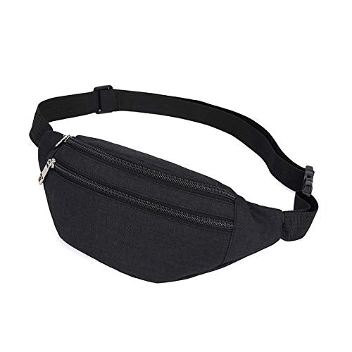 YUNGHE Fanny Pack for Men & Women - Waterproof Waist Bag Pack with Adjustable Strap for Travel Sports Running. Black-01 - BeesActive Australia