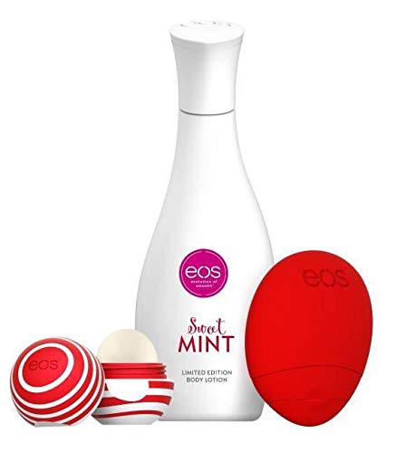 EOS Super Shea Sweet Mint Gift Set Limited Edition (Lip Balm, Hand and Body Lotion) - BeesActive Australia