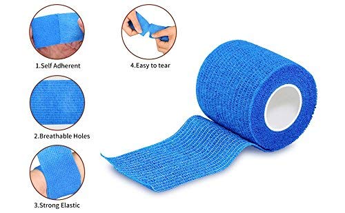 Nature Therapy First Step Cohesive Bandage 5cm x 4.5m (Blue, Box of 6) Pack of 6 Blue - BeesActive Australia