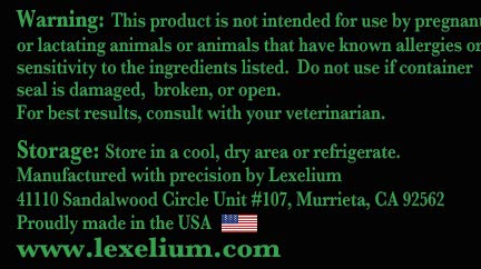 Lexelium Cat & Dog Prebiotic Digestion Supplement - Helps with Sensitive Stomach & Chronic Diarrhea – Contains Valuable Digestive Enzymes, Fiber & Prebiotics - 200g - BeesActive Australia