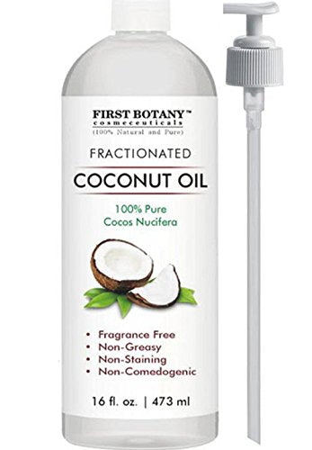 Fractionated Coconut Oil 16 fl. oz - 100% Natural & Pure MCT Coconut Oil for Hair, Skin,and Aromatherapy Carrier Oil, Massage Oil,Best Skin Moisturizer - BeesActive Australia