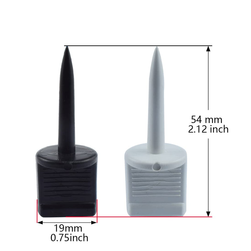 Plastic Archery Target Face Pins Outdoor Shooting Target Nail Pins for Shooting Competitions Exercises Paper Foam Targets, 8 x Black & 8 x White - BeesActive Australia