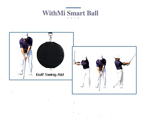 LIQIWI Golf Swing Trainer Aid Assist Posture Correction Training Golf Smart Inflatable Ball black - BeesActive Australia