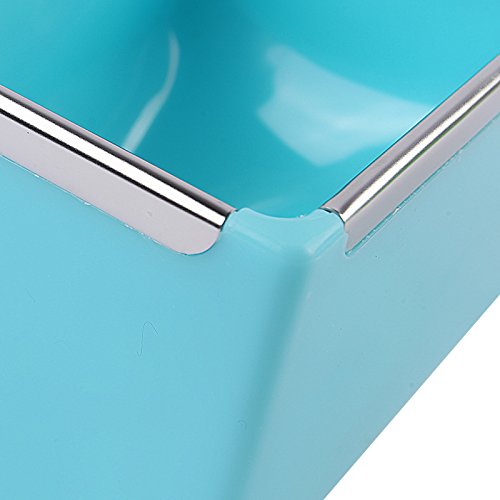 ZOOPOLR Cage Feeder Food & Water Hay Bowl Dish Bin Feeder, Small Animal Supplies for Rabbit Guinea Pig Chinchilla Hamster Ferret Blue - BeesActive Australia