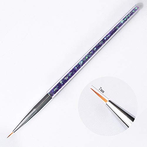 BNP 3Pcs/set Nail Art Line Brush Glitters Acrylic Ultra-thin Liner Drawing Painting Pen Flower Stripes Nail Art Manicure Tools - BeesActive Australia