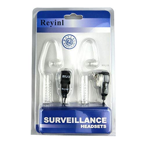 [AUSTRALIA] - Reyinl RYL13 Two Way Radio Headset Noise Canceling Transparent Security Earpiece for Midland GMRS/FRS Radios with PTT/VOX – Pair 