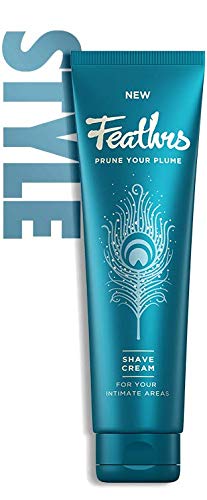 Feathrs Sensitive Shave Cream for Styling Intimate Areas - Vegan - 150ml 150 ml (Pack of 1) - BeesActive Australia