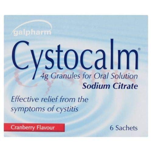 Set of 2 Pack Cystitis Relief from Burning Pain, Cystocalm 12 Sachets 4g Granules Cranberry - BeesActive Australia