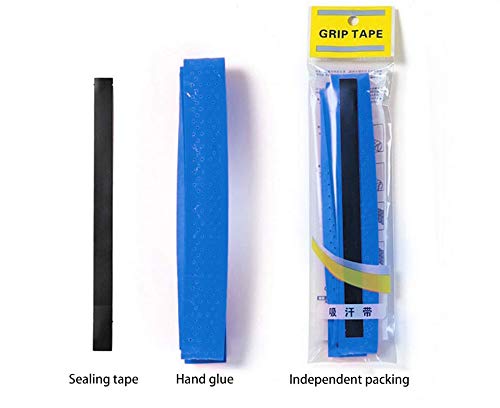 Zerve Tennis Racket Grip Tape - Anti Slip Perforated Super Absorbent Dry Overgrip for Tennis Badminton and Pickleball Light Blue - BeesActive Australia