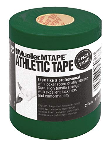 Mueller Sports Medicine Athletic Tape, 1.5" X 10yd Roll, Green, 2 pack - BeesActive Australia