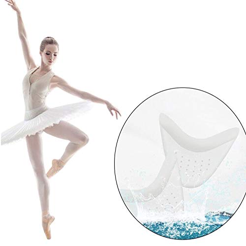 3 Pairs Ballet Silicone Toe Pads, Ballet Pointe Pads, Toe Cap Tip Protector Half Full Toe Protection Protector Toe Pad Ballet Forefoot Cushion Pads High Heels Toe Cap Protector with Breathable Holes White - BeesActive Australia