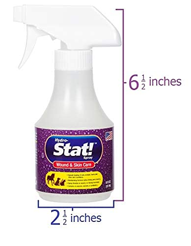 Stat! Spray Pet Wound & Skin Care | First-Aid Treatment for Dogs, Cats, Horses | Natural Plant Based Ingredients | Speeds Healing of Cuts, Burns, Hot Spots, Skin Allergies | Soothing Anti-Itch Formula 8 oz - BeesActive Australia