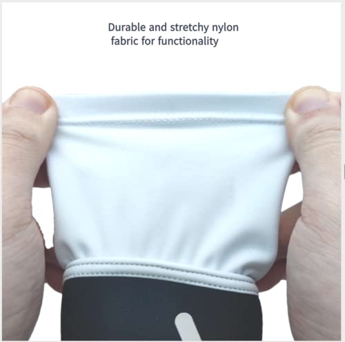 Volleyball Arm Sleeves Passing Forearm Sleeves with Protection Pad and Thumbhole for Youth Protect Arms from Sting 1 Pair White 14“ - BeesActive Australia
