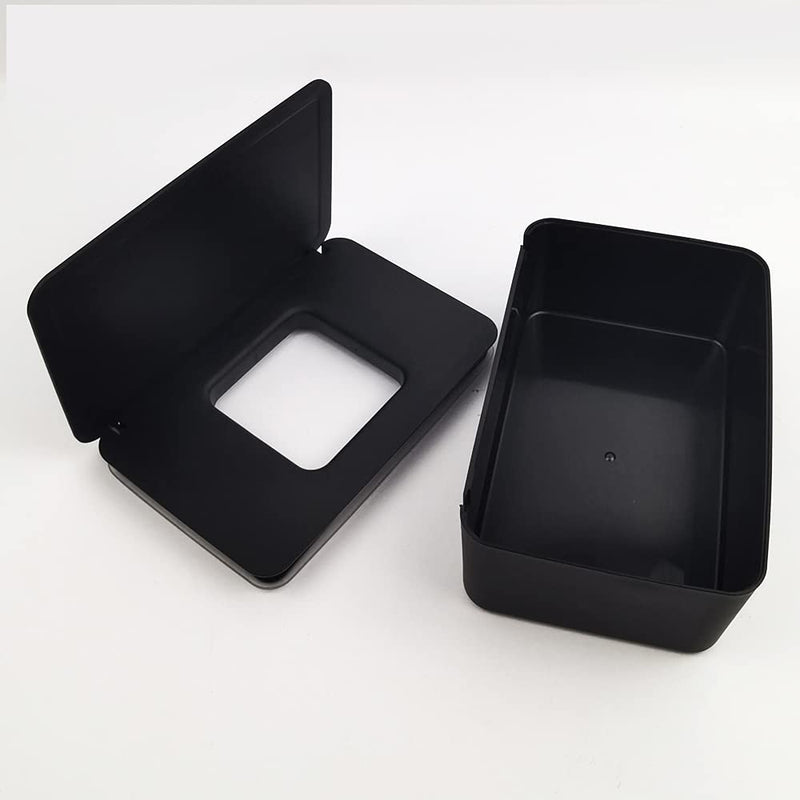 Wet Tissue Box, Baby Towel Box Wet Wipe Dispenser Box with Lid, for Home Office Black - BeesActive Australia