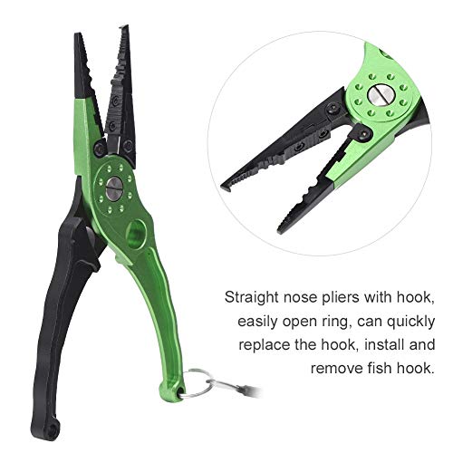 VGEBY Fishing Plier, Outdoor Multifunctional Folding Fishing Tools Braid Cutters Split Lure Plier Fish Controller Tong Set Fishing Tools and Accessories - BeesActive Australia