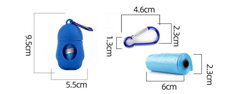 Retractable Dog Leash Lightweight Portable Pet Walking Leash with Folding Bowl Dispenser Rubbish Bags for Small Medium Dogs Cat - BeesActive Australia