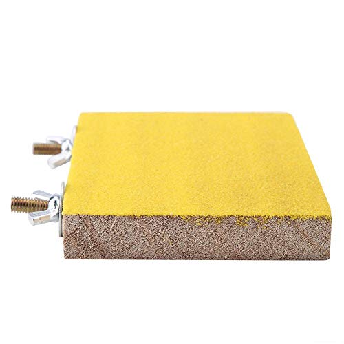 Bird Perch Stand Platform Durable Paw Grinding Clean Board Practical Pets Cage Accessories Stands Exercise Toy for Parrots Yellow - BeesActive Australia