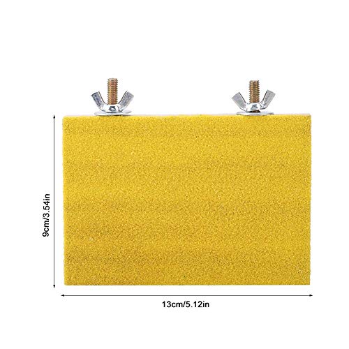 Bird Perch Stand Platform Durable Paw Grinding Clean Board Practical Pets Cage Accessories Stands Exercise Toy for Parrots Yellow - BeesActive Australia