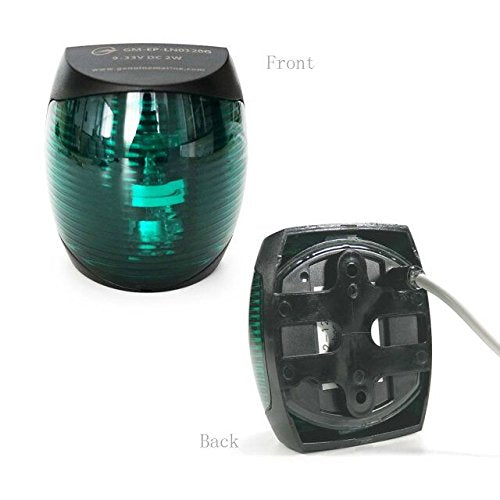 [AUSTRALIA] - THALASSA Boat 12V Navigation Lights - 12V Marine Red Port Green Starboard Light Stern 3 NM Bi-Color Lights - Operates at IP55/ IP67 - Water Resistant Lamp Safe Sailing as Signal Lamp 2 NM Green Starboard Light IP67 