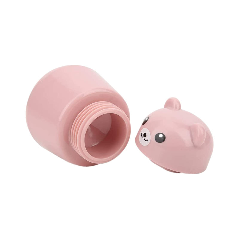 Pill Grinder, Cute Bear Portabl Pill Pulverizer Pill Crusher Medicine Tablet Grinder Container Storage Box (Pink) Pink - BeesActive Australia