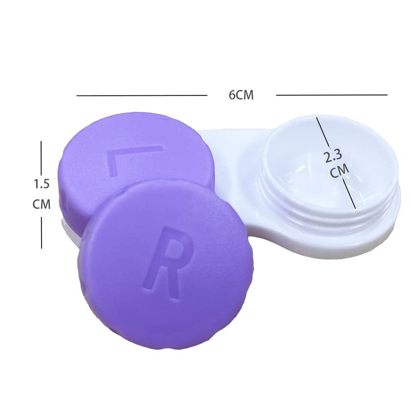 6 Packs Contact Lens Cases, Contact Lenses Holder Box with Left/Right Caps for Home Travel Outdoor - BeesActive Australia