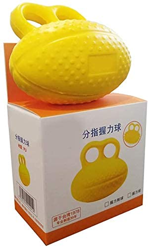 Finger Ball Exerciser Grip Ball Strength Squeeze Stress Balls for Hand, Finger Grip Strengthening Exercise for Hand Yellow - BeesActive Australia