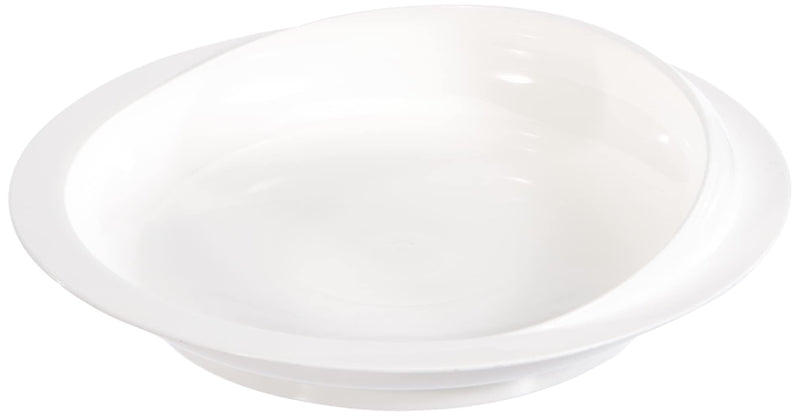 Aidapt Large Scoop Plate Eating Aid With Suction Base For Elderly and Disabled and Users With Limited Dexterity White - BeesActive Australia