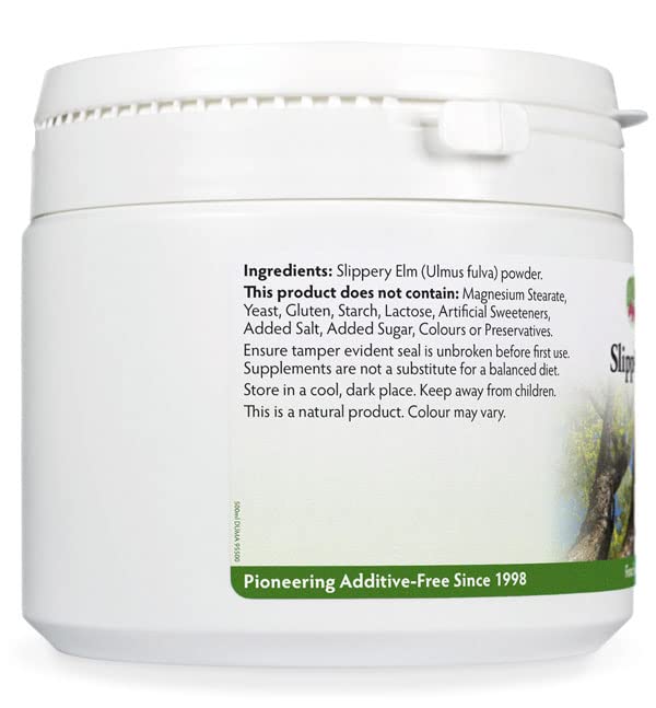 Health Leads UK Slippery Elm Powder 100g, Vegan, 100% Natural, Non-GMO & No Nasties, Made in Wales - BeesActive Australia