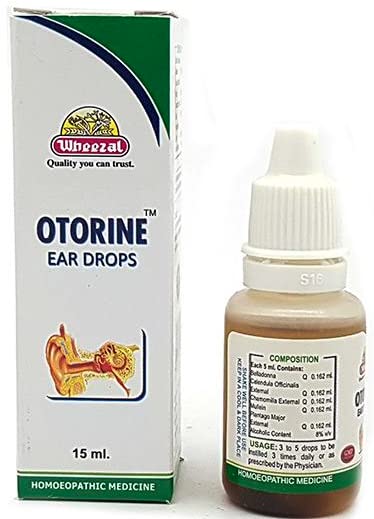 Otorine Ear Drops for Ear Wax Removal, Ear Pain, Earache, Ear Discharge, Infection of Ear, Excessive Wax, Swimmer's Ear - 15ml - BeesActive Australia