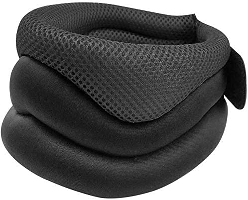 Women Neck Support Brace Ergonomic Cervical Collar Breathable Neck Brace for Pain-Relief Soft Foam Adjustable Neck Collar Protector for Stabilizes Vertebrae, Sleeping, Relieves Pain Pressure (Grey) Grey - BeesActive Australia