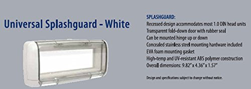 [AUSTRALIA] - Dual Electronics SG3 Transparent Waterproof Marine Splashguard Radio Housing Unit Single DIN 