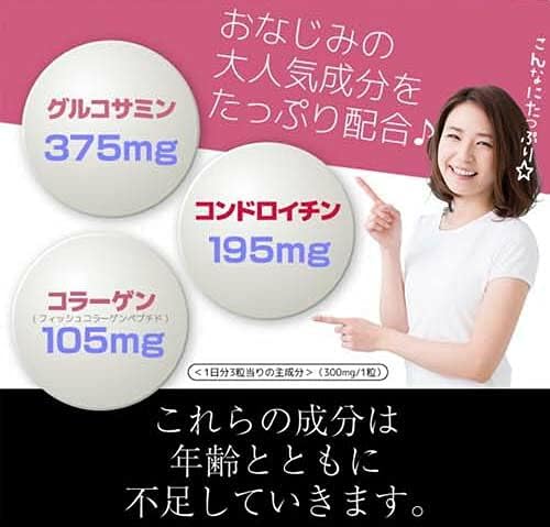 Kitanihon Kagaku Glucosamine Collagen Chondroitin 3in1 Supplement Nutritional Supplement - BeesActive Australia