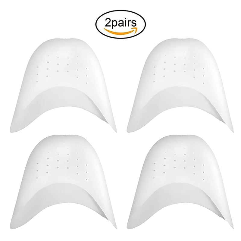 Silicone Gel Toe Caps Soft Ballet Pointe Dance Athlete Shoe Toe Pads Toe Protector with Breathable Hole 2 Pairs Toe Protector - BeesActive Australia