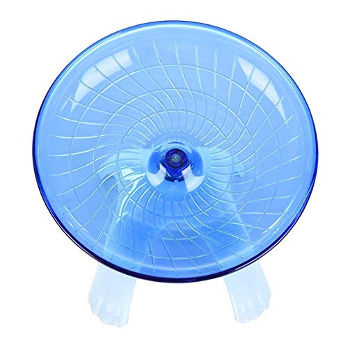zswell1 Pack Exercise Wheel Jogging Running Silent Spinner Hamster Flying Saucer for Syrian Hamsters Rat Gerbils Mice Chinchilla Guinea Pig Squirrel and Other Small Animal Blue - BeesActive Australia