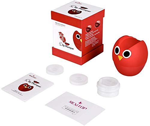 Full Lip Plumper - MEXITOP NANA Owl Soft Silicone Lip Enhancer Plumper Pump Device Natural Fuller Thicker and Sexy Quick Lip Enhancement Plumping Tool (Single & Double Lobed Style Included) - BeesActive Australia